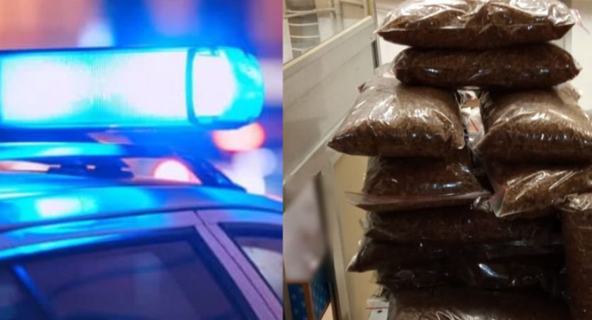 Nielegalny handel tytoniem. Wolscy policjanci w akcji 