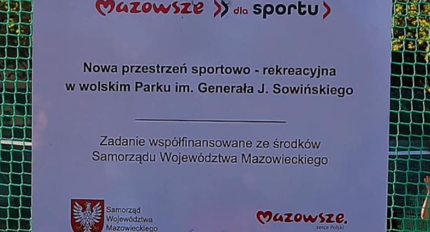 Boisko w wolskim Parku im. Generała J. Sowińskiego