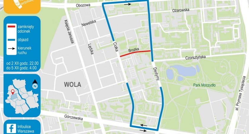 Możliwy obajzd // fot. Infoulice Warszawa