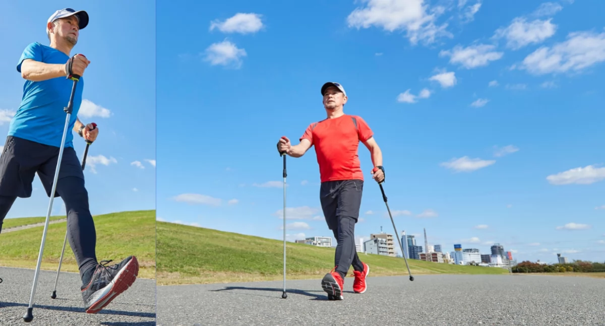 Społeczne, Nordic Walking - zdjęcie, fotografia