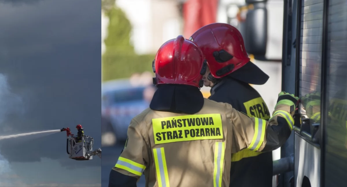 Pożary, Pożar biurowca Ewakuacja setek osób - zdjęcie, fotografia