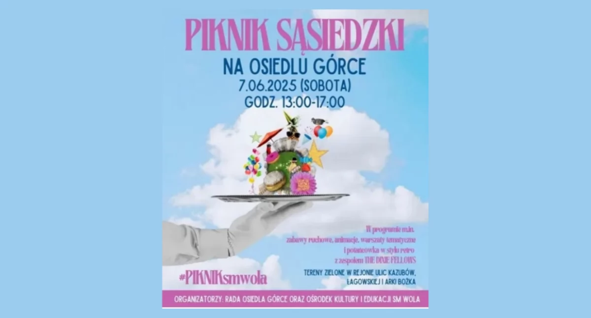 Społeczne, piknik sąsiedzki Zapraszamy! - zdjęcie, fotografia