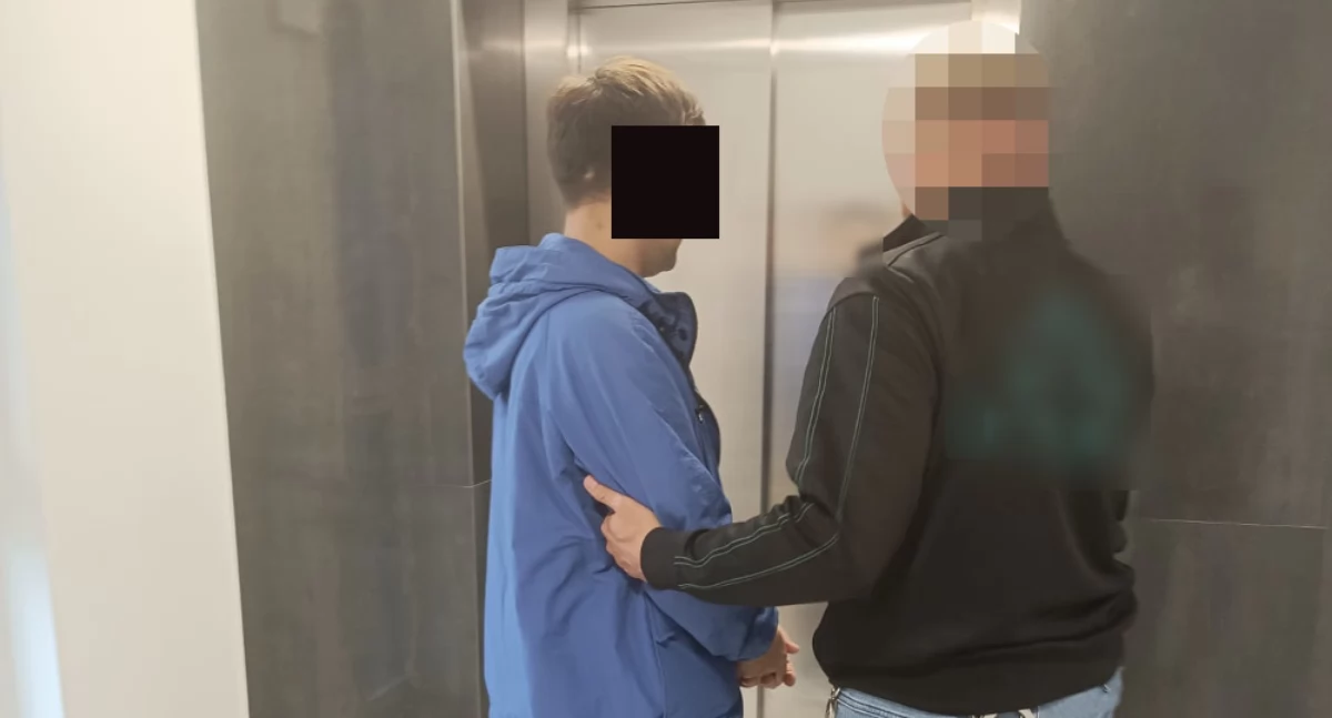 Bezpieczeństwo, Białorusin poszukiwany czerwoną notą złapany przez policjantów - zdjęcie, fotografia