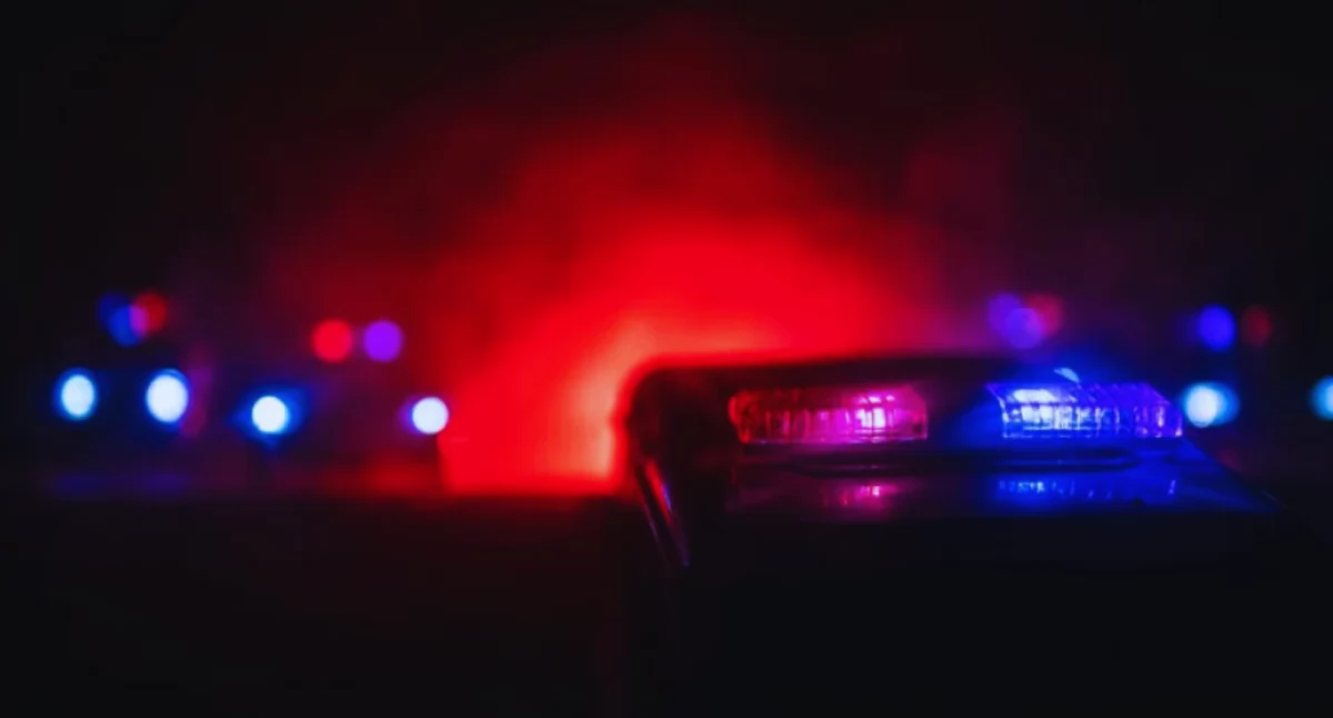 Kradzieże i rozboje, Zatrzymany gorąco Wdarł budowę Akcja policji - zdjęcie, fotografia