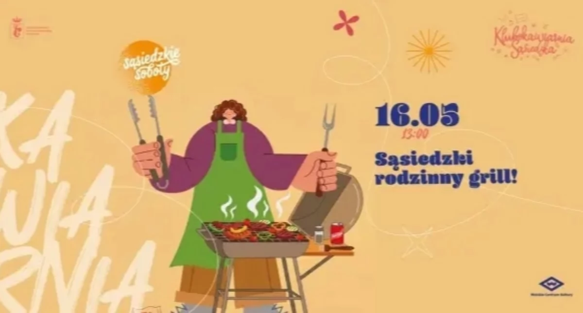 Społeczne, SĄSIEDZKI RODZINNY GRILL można bawić! - zdjęcie, fotografia