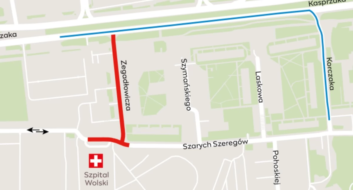 Ulice – place, DROGOWCY ZEGADŁOWICZA ciągle - zdjęcie, fotografia