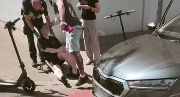 Wypadek z udziałem hulajnogi elektrycznej na Woli